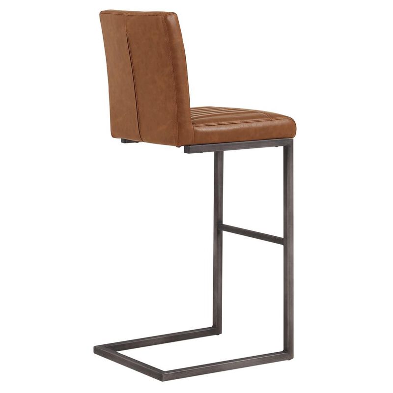 Ronan PU Leather Bar Stool, (Set of 2)