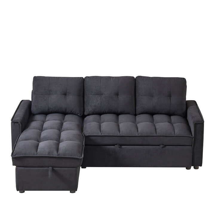 Merax L-Shaped Sectional Sofa with Arm Side Organizer Pocket Features
