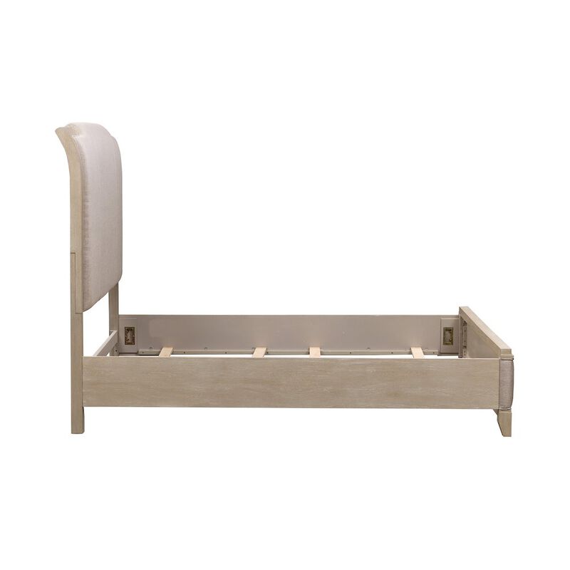 Liberty Furniture Belmar Queen Upholstered Bed in Rubberwood Solids w/ Split Heart Oak Veneers image number 0
