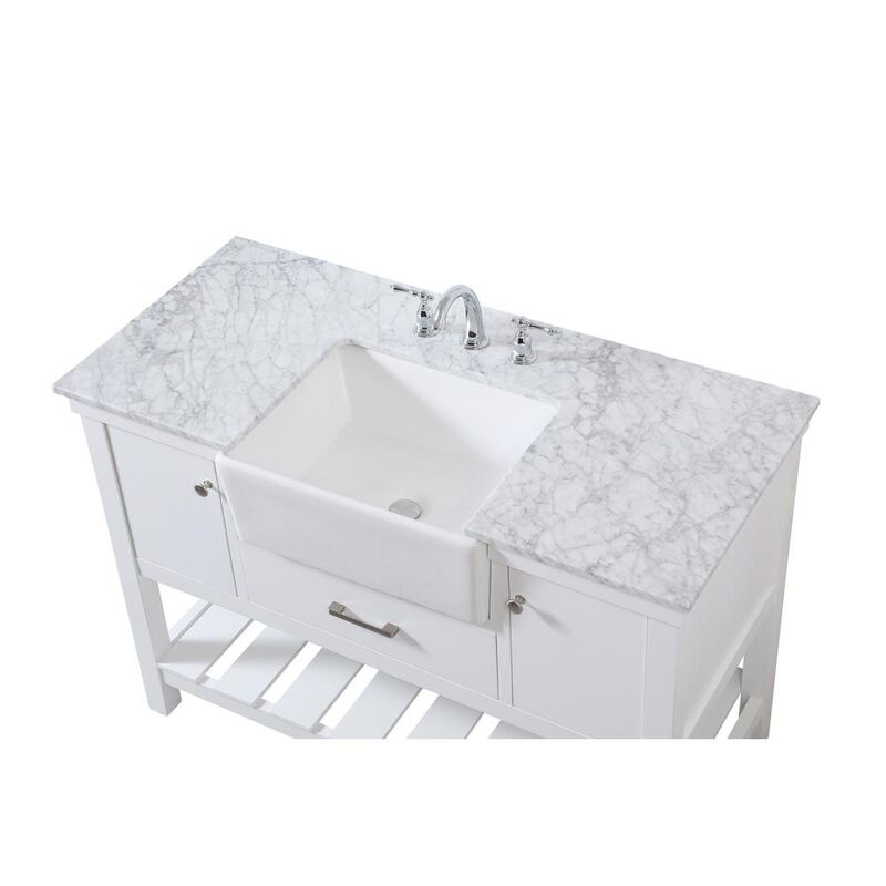 Elegant Kitchen and Bath 48 inch Single bathroom vanity in white