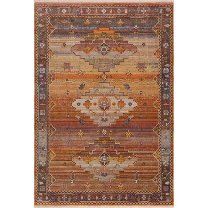 2 X 3 Brown Southwestern Area Rug