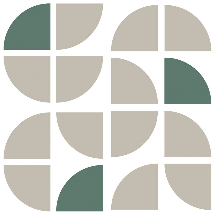 Mod Geo Crescents Peel and Stick Wallpaper