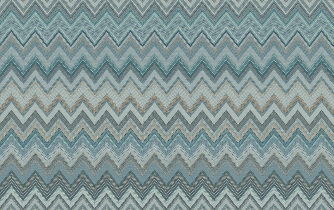 Happy Zigzag Blue Wallpaper