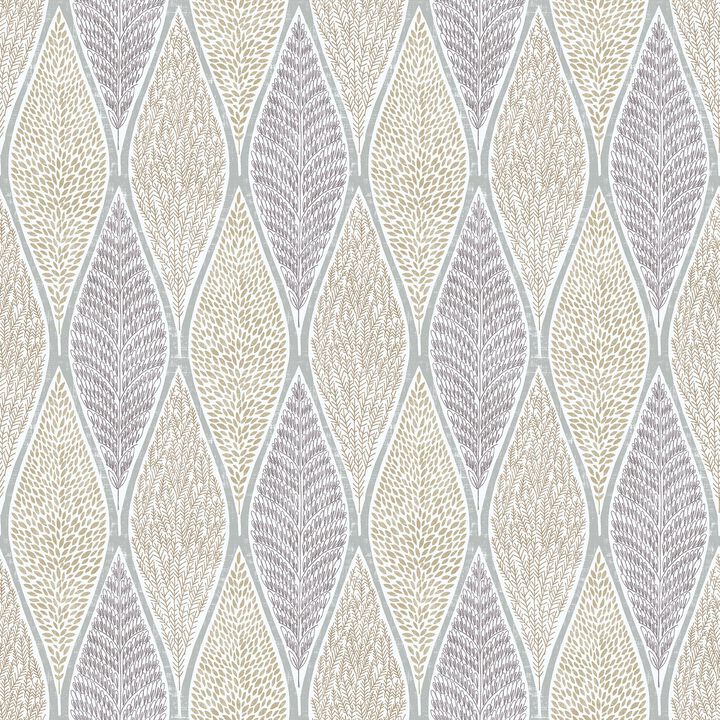 Nordic Elements Tree Leaf Silver Grey Wallpaper G56368