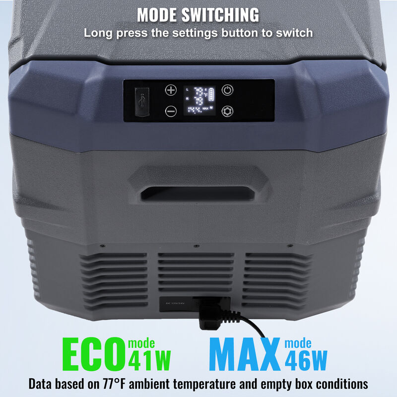 VEVOR Portable Car Refrigerator Freezer Compressor 32 L Dual Zone for Car Home image number 4