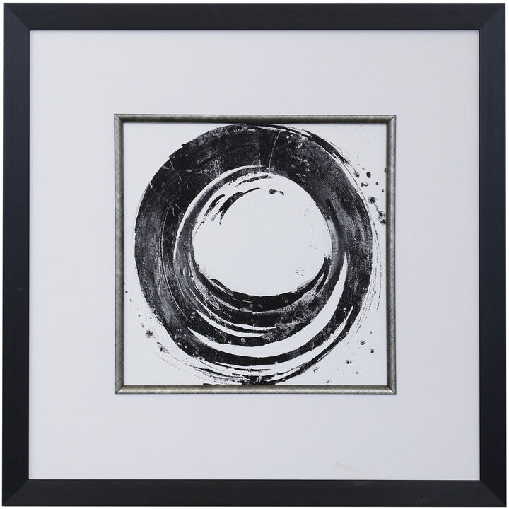 Black Circle II Framed Print