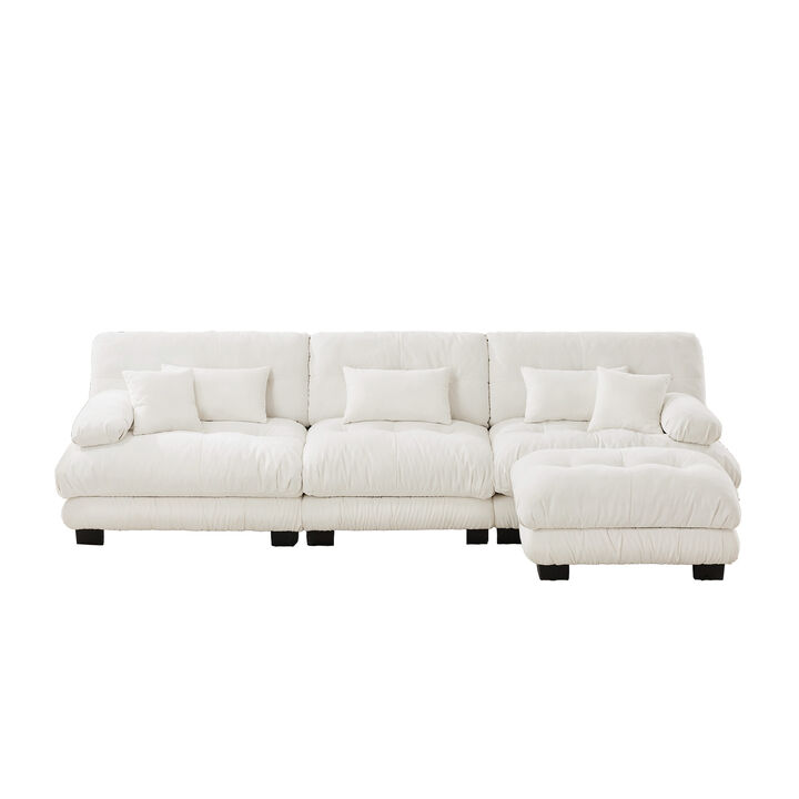 Merax Luxury Modular Sectional Sofa Couch,Oversized L Shaped Cloud Couch for Living Room
