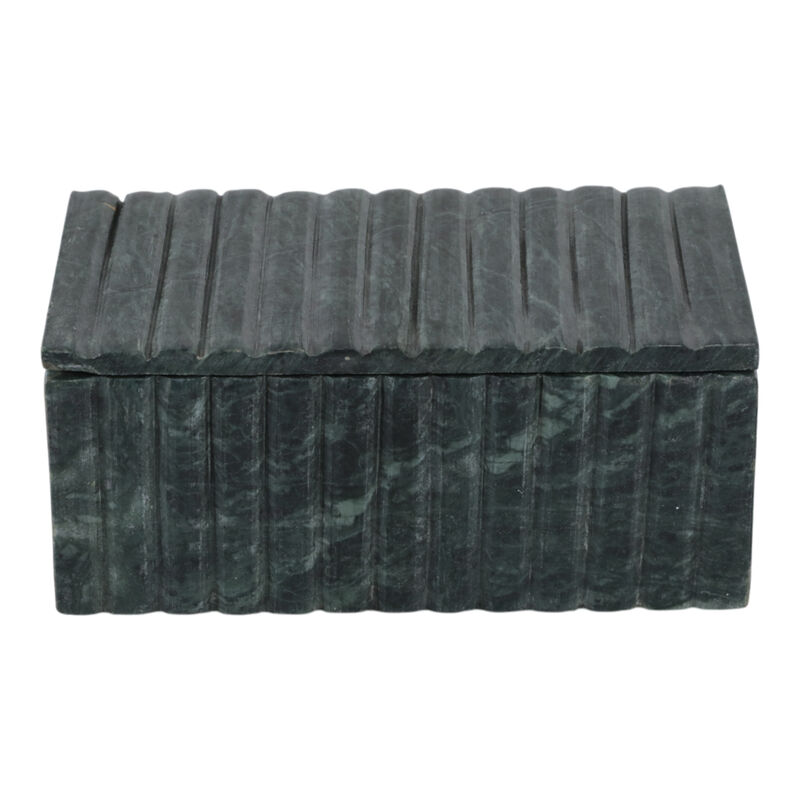 7x4" Marble Ridged Box, Green image number 4