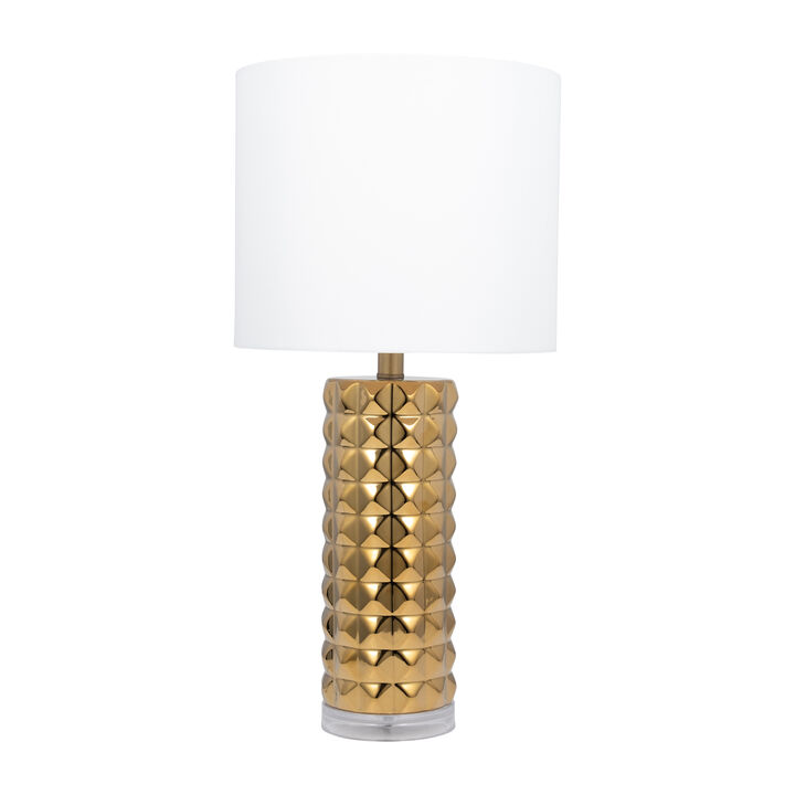 Ceramic 25" Table Lamp, Gold