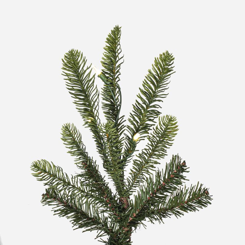Vickerman 7.5' Alberta Spruce Artificial Christmas Tree, Warm White Dura-lit LED Lights - Lifelike Indoor Seasonal Home Decor - Maintenance Free Faux Spruce Christmas Tree image number 6