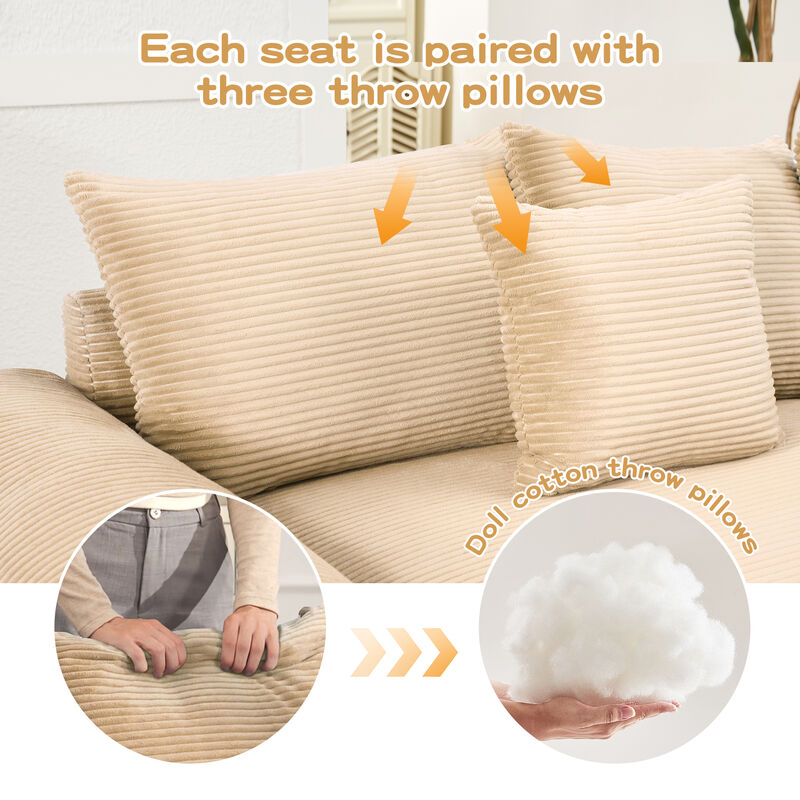 Meksik Oversized Cloud U‑Shape Modular Sectional Sofa image number 3