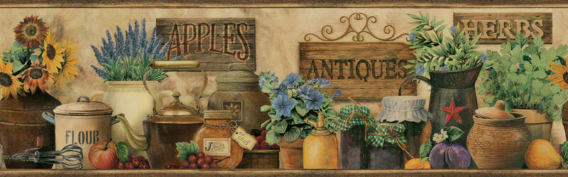 Brittany Black Antiques & Herbs Wallpaper image number 0
