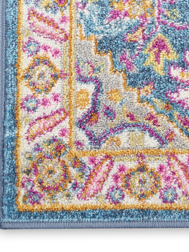 Passion PSN20 Teal/Multicolor 1'10" x 6' Rug