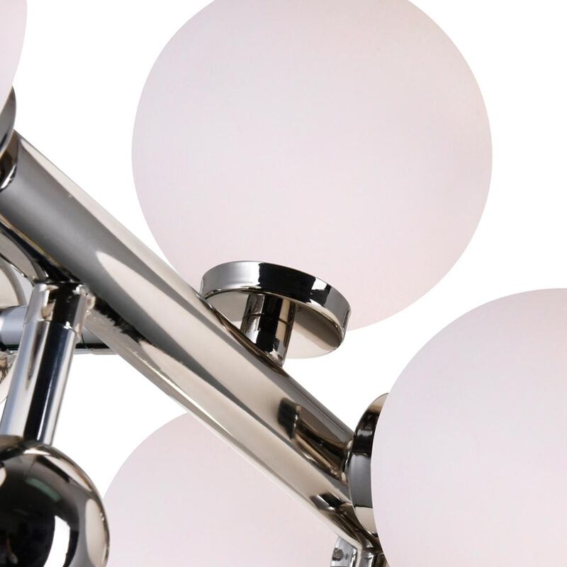 CWI Lighting Element 10 Light Chandelier With Polished Nickel Finish