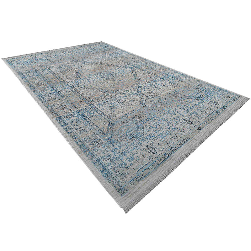 RUGSOTIC CARPETS MACHINE MADE POLYESTER AREA RUGS  - Rectangle Shape, Classic Oriental Traditional  Design, Low Pile Machine Made Area Rugs (M00092) image number 2