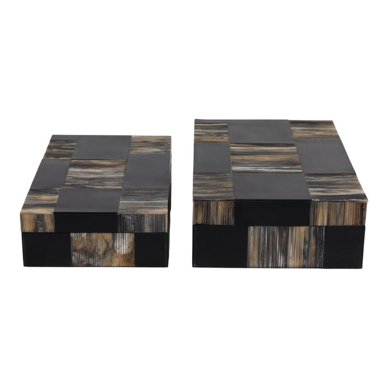 S/2 Etched Patterned Boxes image number 2