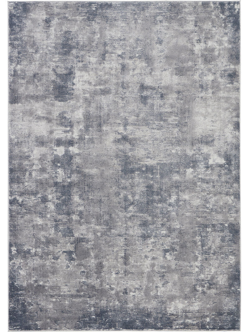 Rustic Textures RUS05 Gray 6' x 9' Rug