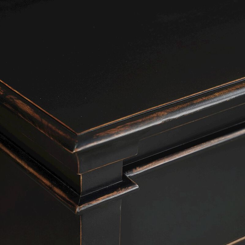 World Interiors Trento 70" Dresser in Distressed Black image number 5