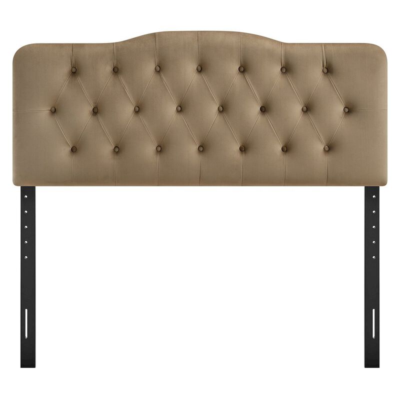 Annabel Stain-Resistant Performance Velvet Full Headboard image number 3
