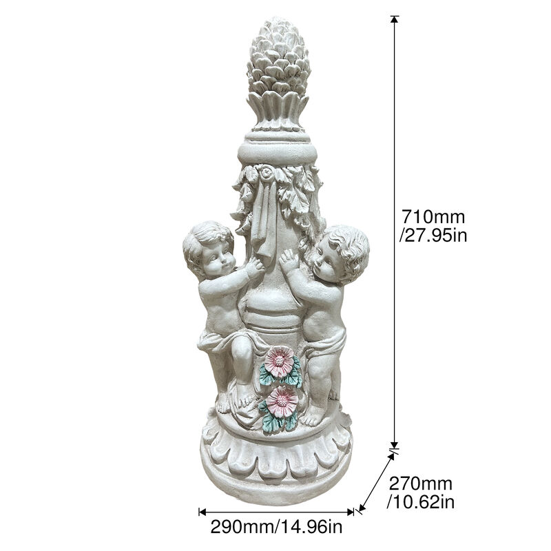 Kopek A pair of climbing children garden statues image number 6