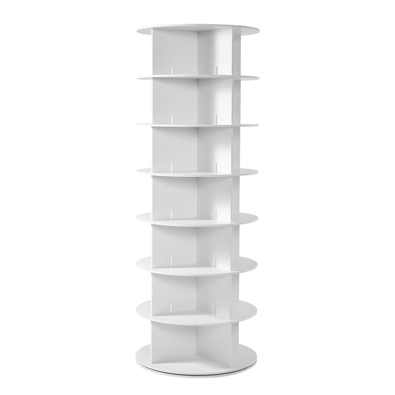 7 Tier Rotating Shoe Rack Tower, Spinning Shoe Organizer for Closet and Entryway image number 0