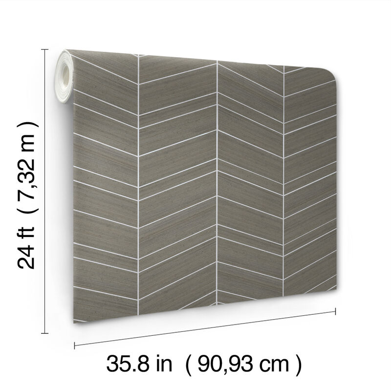 Chevron Portabella Wallpaper (Set of 2) image number 3