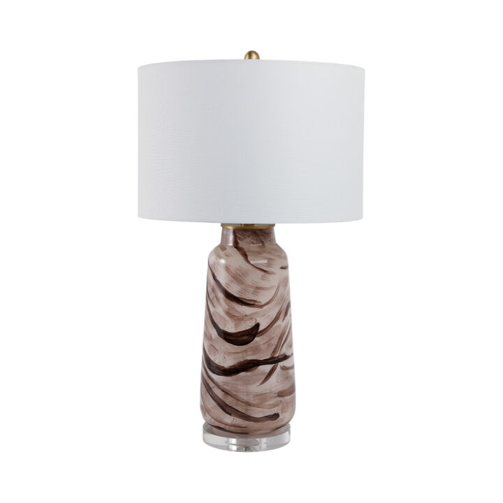 Swirled Glass Table Lamp