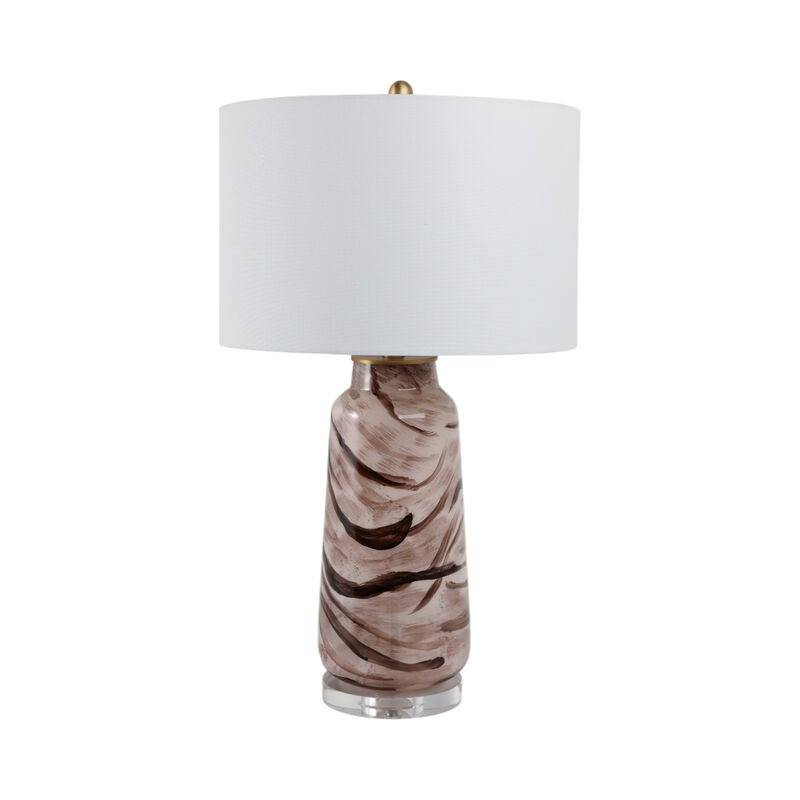 Swirled Glass Table Lamp image number 0