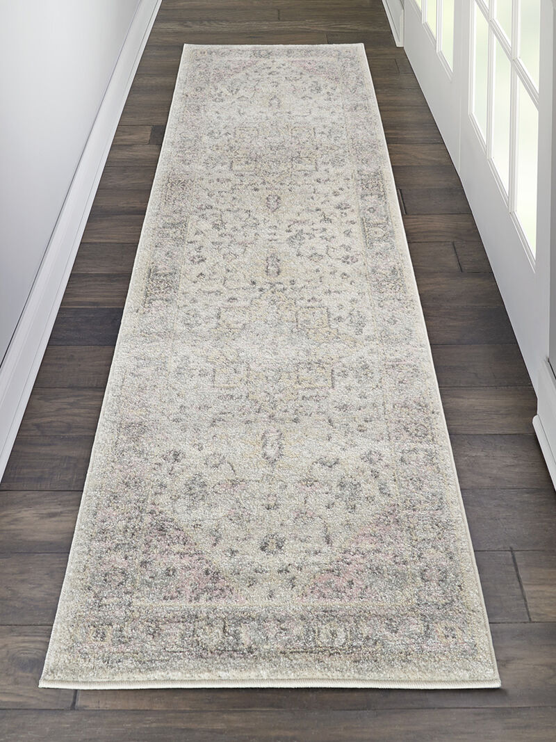 Tranquil TRA06 Ivory/Pink 2' x 4' Rug image number 6