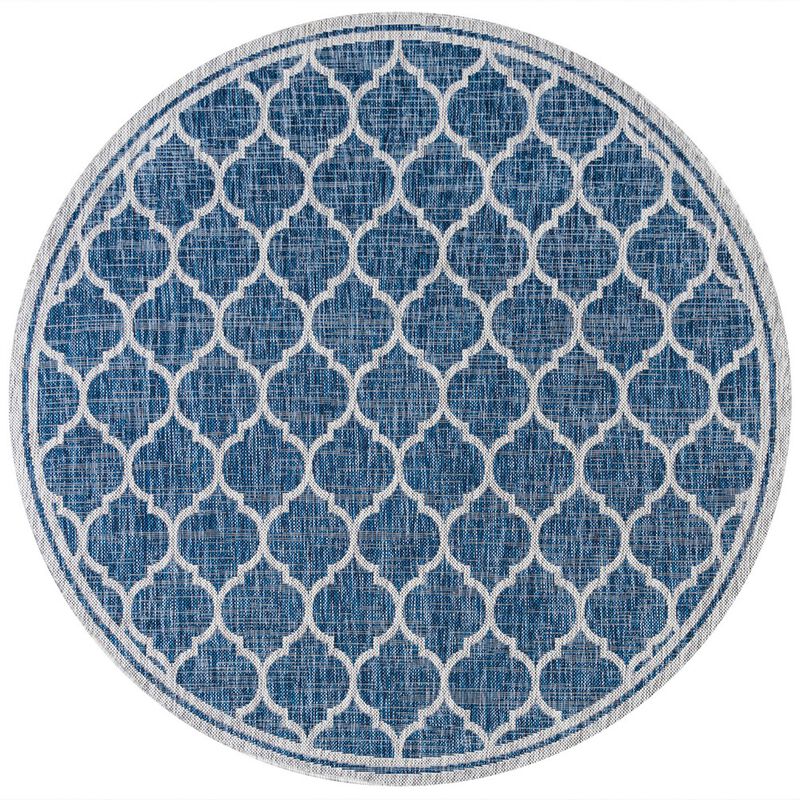 Trebol Moroccan Trellis Textured Weave Area Rug