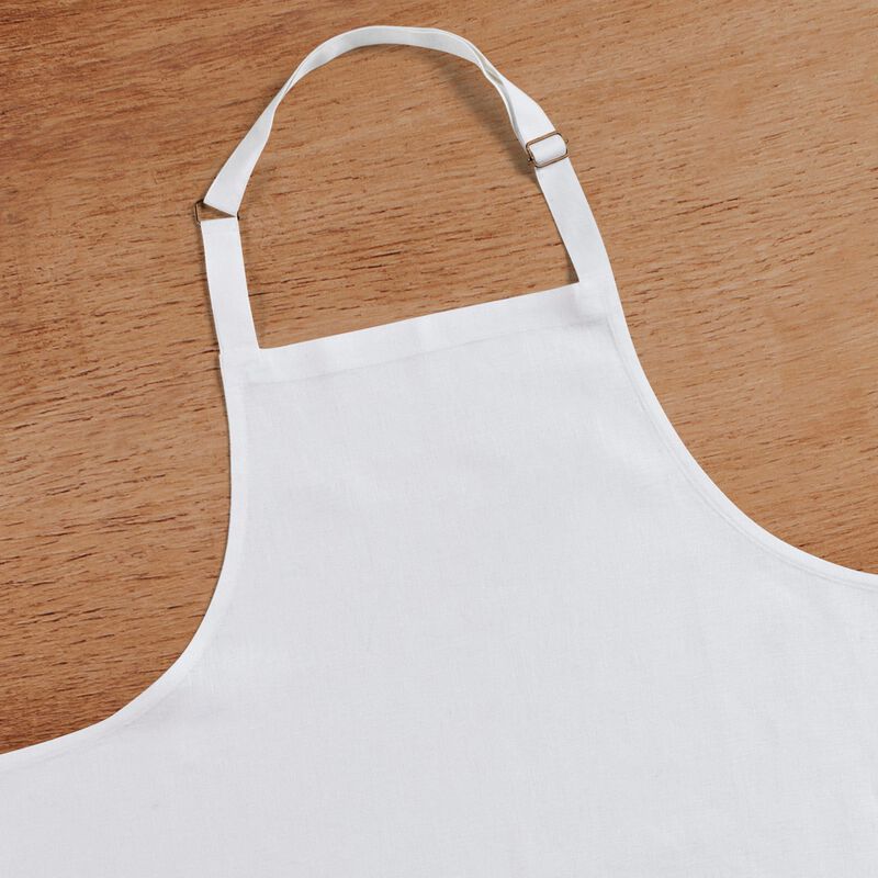 Solino Home 100% Pure Linen Apron - Linen Full Midi Apron image number 3
