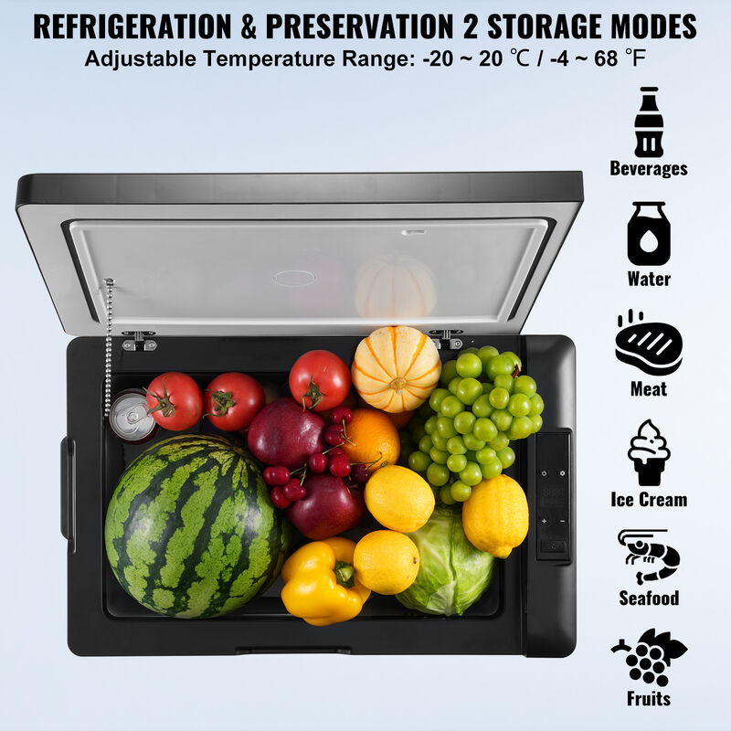 VEVOR Portable Car Refrigerator Freezer Compressor 70 L Single Zone for Car Home image number 2