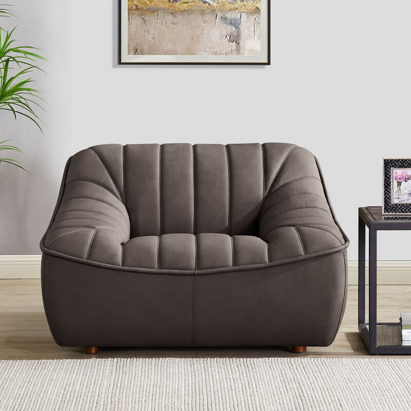 Snug Top Grain Leather Chair
