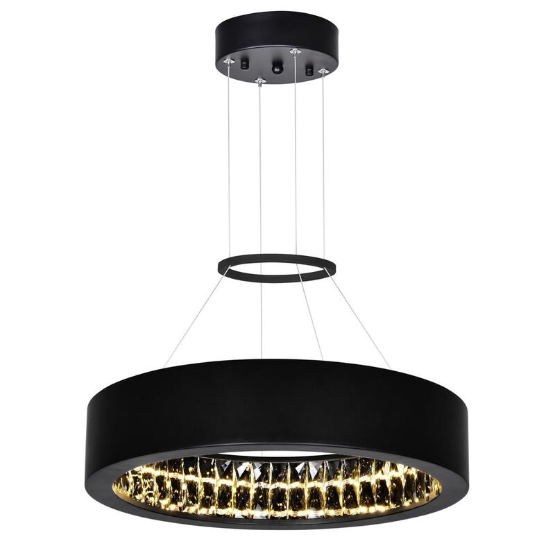 CWI Lighting Rosalina LED Chandelier With Matte Black Finish