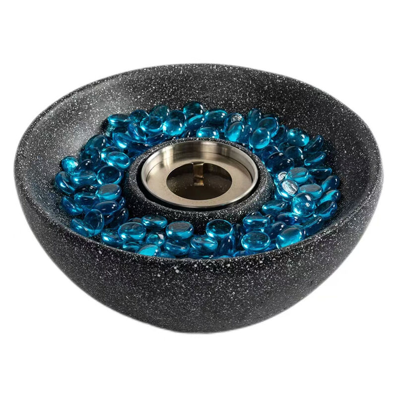 Mondawe Black Desktop Fire Pit, Outdoor And Indoor Portable Fireplace Alcohol Brazier