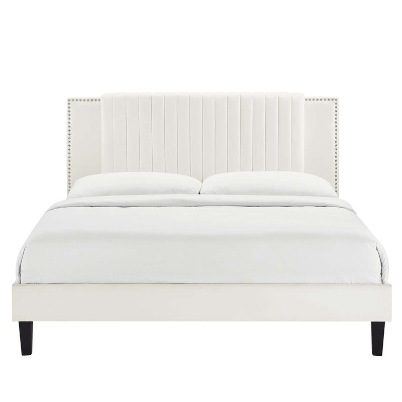Modway - Zahra Channel Tufted Performance Velvet Full Platform Bed image number 3