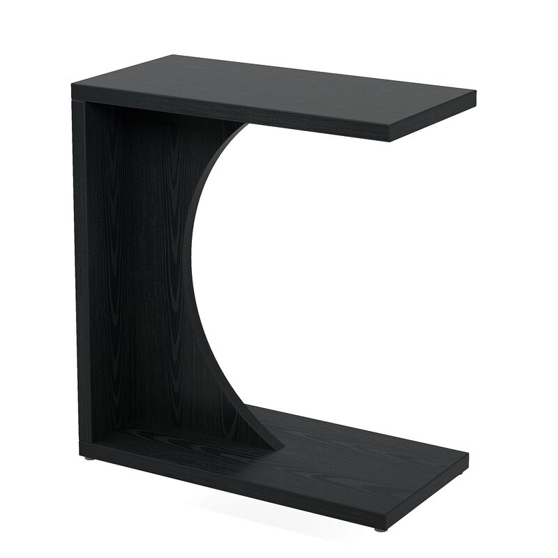 Sofa Side Table, C-Shaped End Table for Couch image number 0