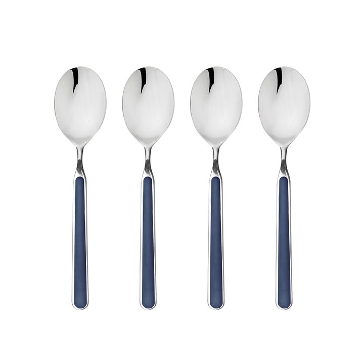Fantasia 4-Piece American Coffee Spoon Set in Cobalt