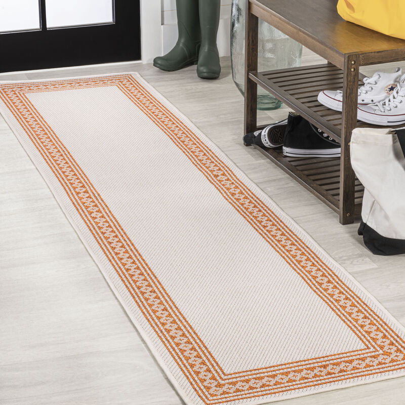 Lucia Classic Diamond Border Indoor/Outdoor Area Rug