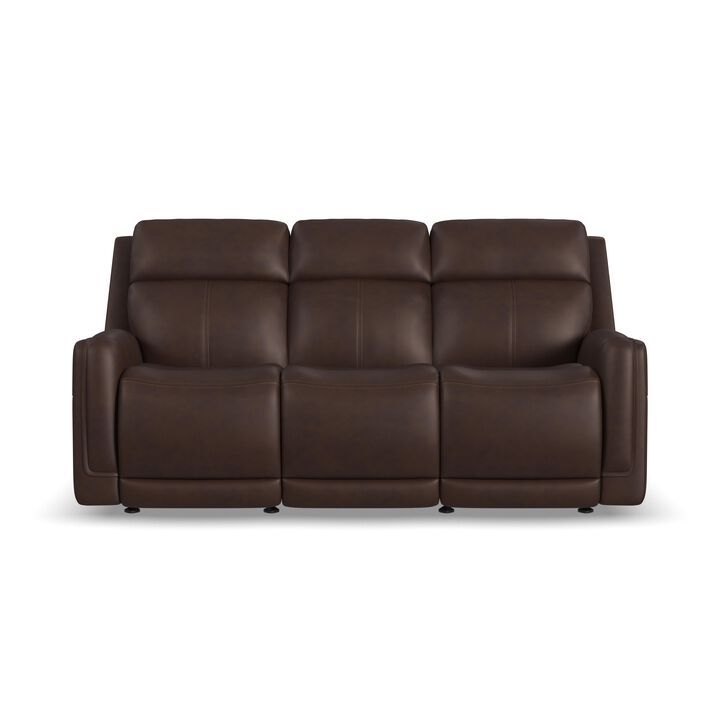 Alister Burnt Umber Power Gliding Sofa