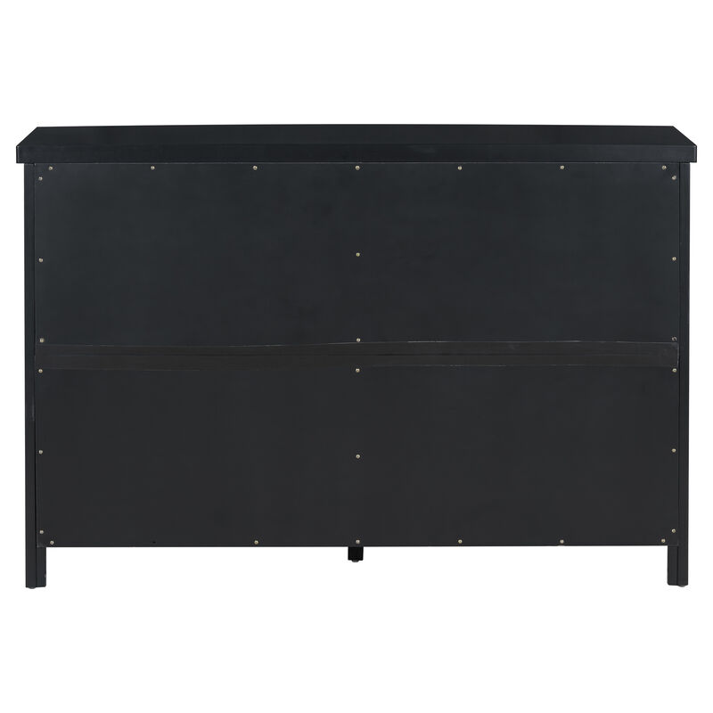 Merax 4-Door Storage Sideboard with Adjustable Shelves