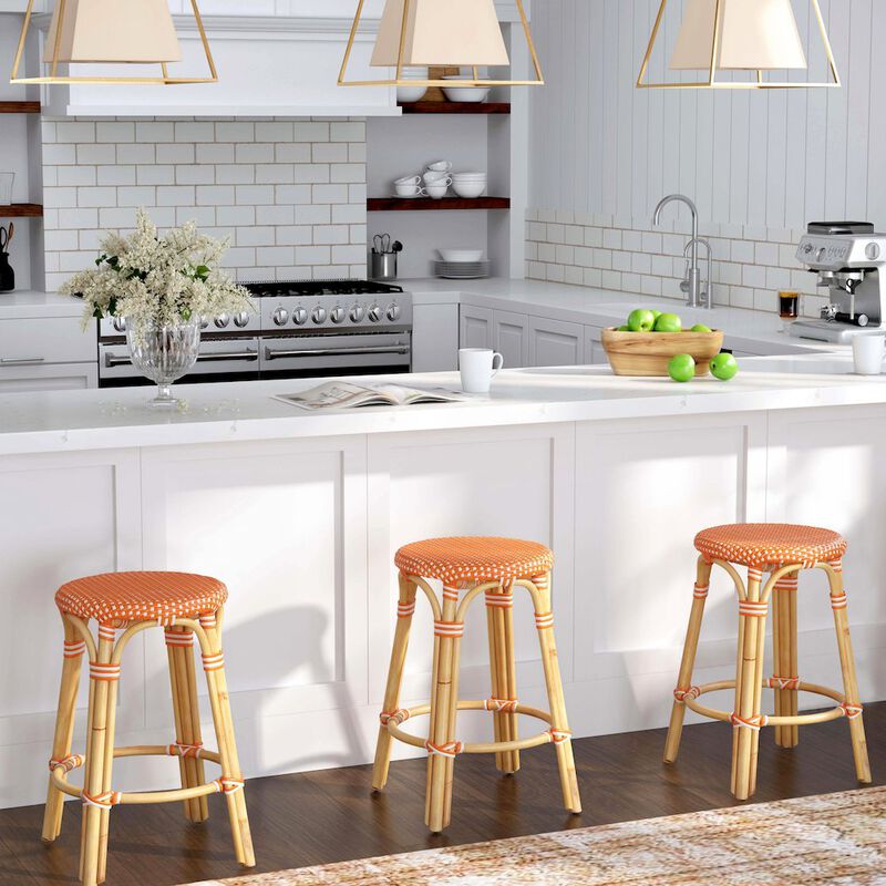 Butler Specialty Tobias Rattan Round 24" Counter Stool image number 1