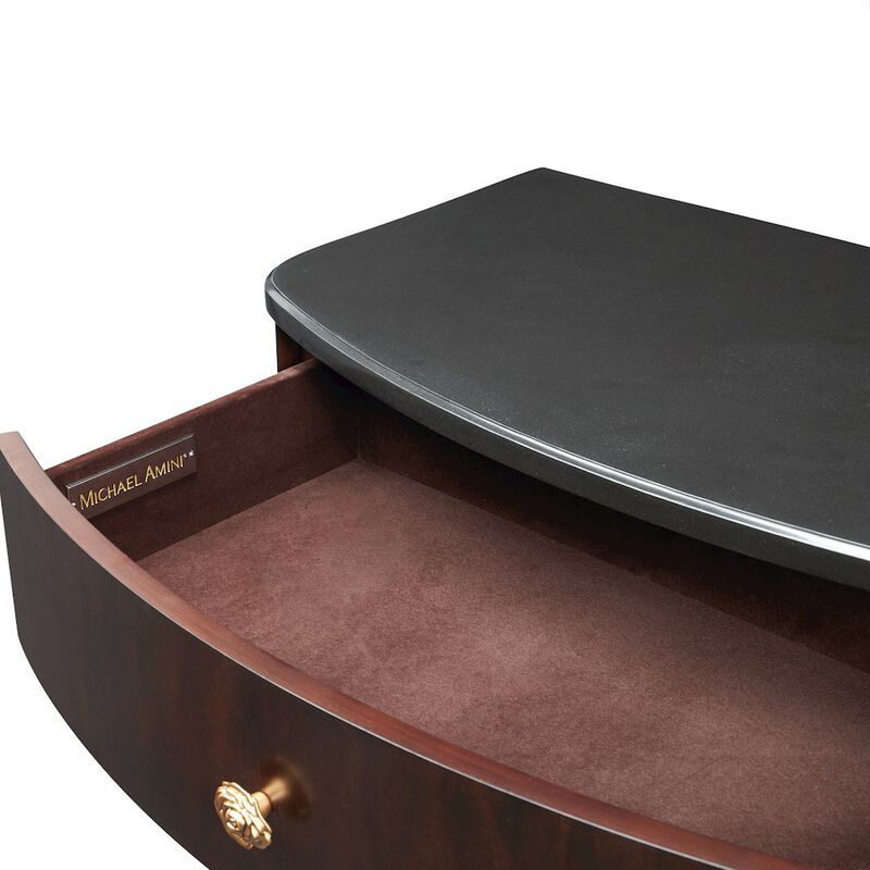 Michael Amini Camellia Field Nightstand - Warm Pecan