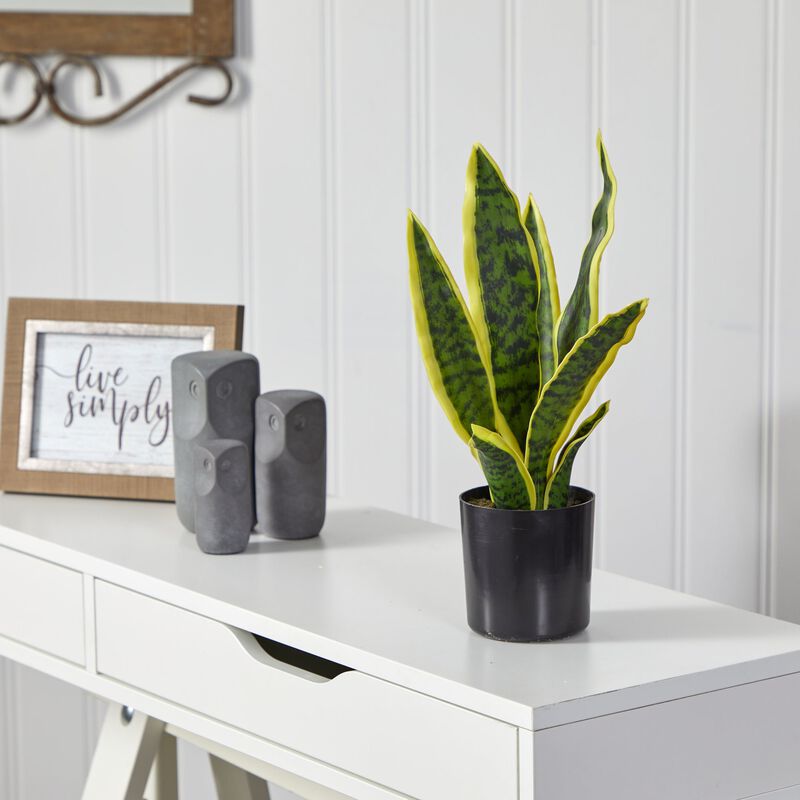 Hivvago 14" Sansevieria Artificial Plant