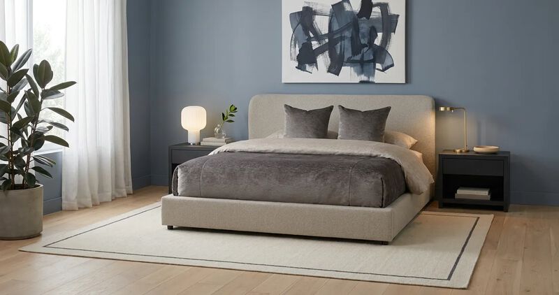 Lily King Upholstered Bed image number 1