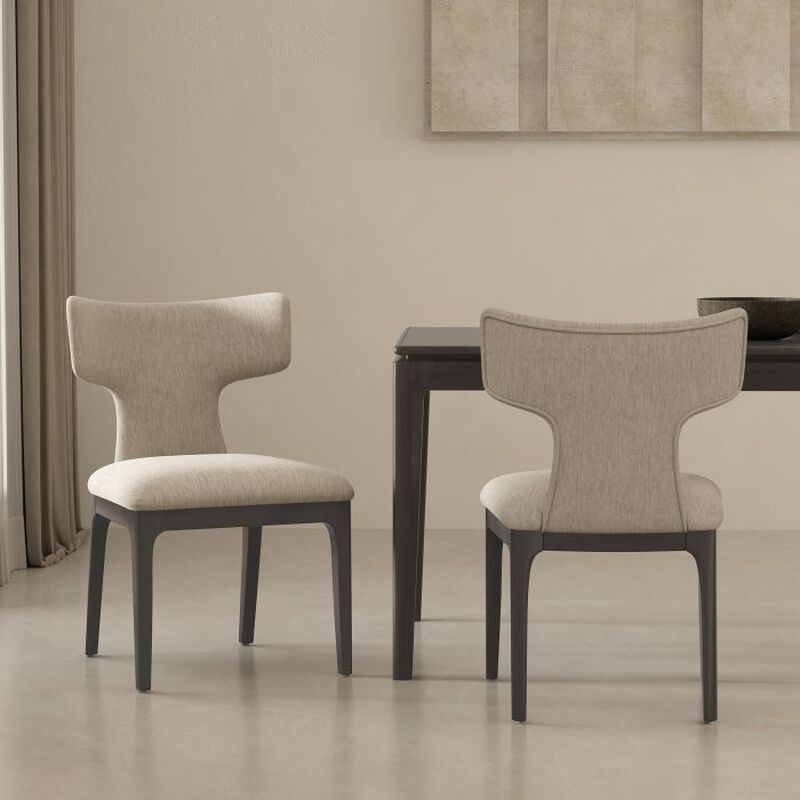 Eloria Taupe Side Chairs (Set of 2) image number 1