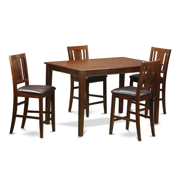 5 Pc pub Table set- gathering Table and 4 Kitchen bar stool.
