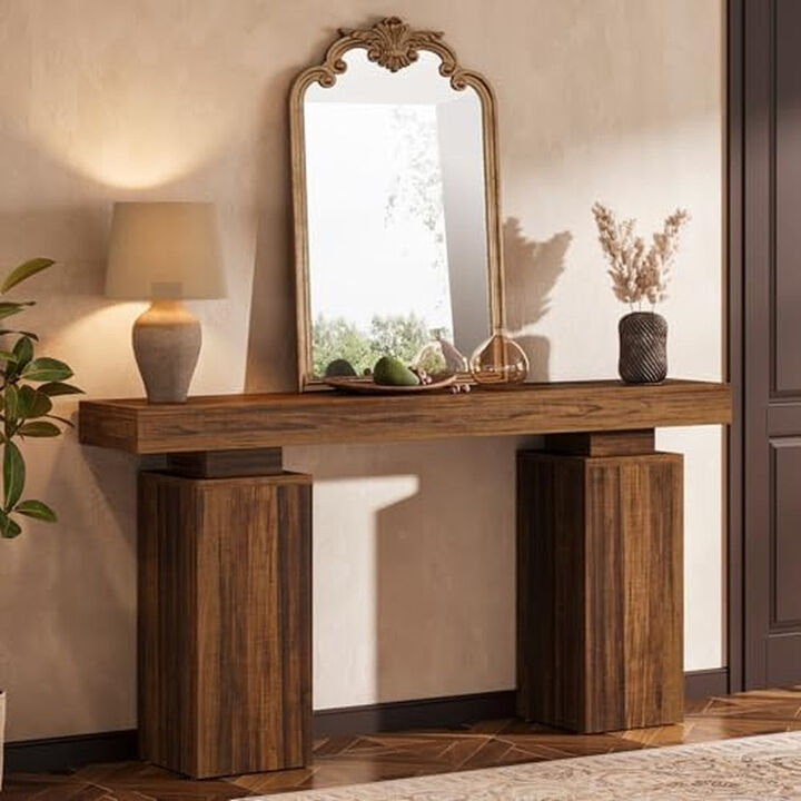 Tribesigns Farmhouse Wood Console Table