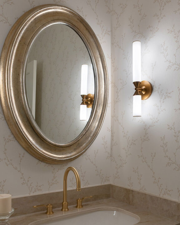 Edwin 18-in Damp-Rated Dimmable LED Wall/Vanity Light