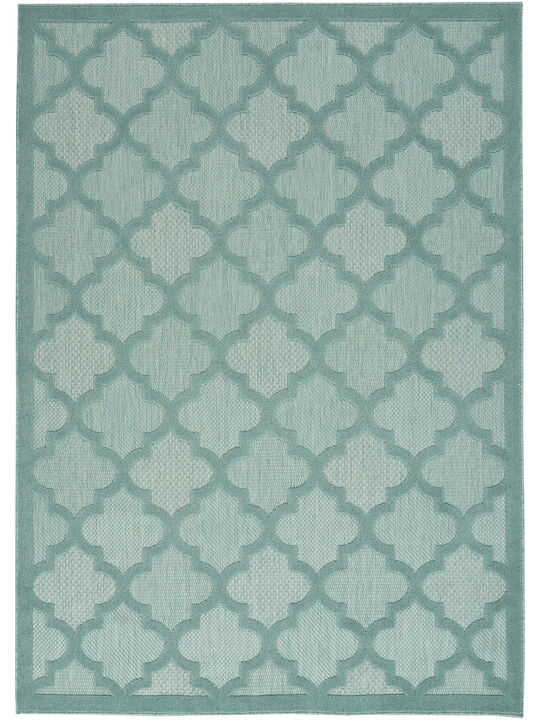 Easy Care NES01 Aqua/Teal 6' x 9' Rug